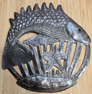 Haitianische Metall Fisch Wandkunst 6 cm bitte Bilder ansehen - Bild 1 von 6