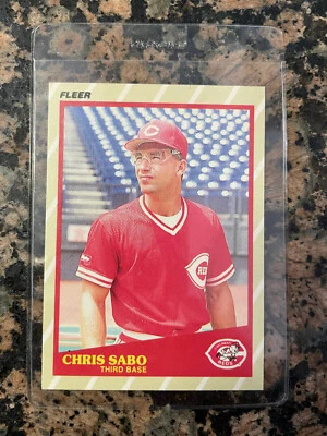 CHRIS SABO 1989 FLEER  SUPERSTARS #35 OF 44 FREE SHIPPING - Image 1 of 2