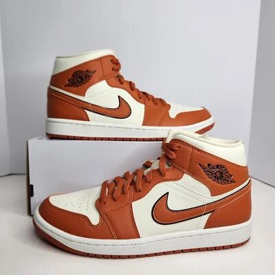 Air Jordan 1 Mid SE Leche de Coco/Sport Spice Talla 12 Mujer/Talla 10.5 Hombre Foto 1 de 4