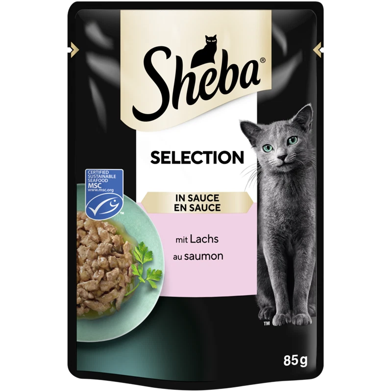 SHEBA Cuisine mit Lachs In Sauce 85 G Katzenfutter
