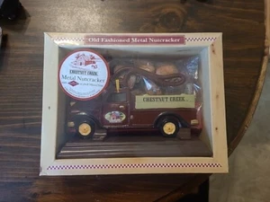 Chestnut Creek Cast Iron Truck Nutcracker Two Sided Sealed. Franklin Park IL E11 - Picture 1 of 5