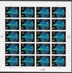 Filatelia MMK: US Scott #4019 (20) MNH $14,40 X-Planes Holograma SCV $550 - Imagen 1 de 2