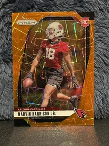 2024 Panini Prizm Marvin Harrison Jr. ORANGE LAZER #375 Rookie RC Cardinals - Bild 1 von 2
