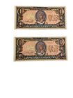 2 Dollywood Dolly Dollars, $1, 10th Birthday, Uncirculated, 1995