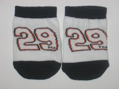 Kevin Harvick (#29) Team Logo Cotton Baby Booties - (Pine Hosiery) FREE SHIPPING Cover