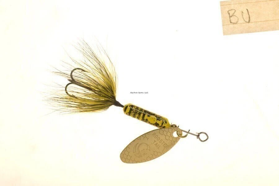 Wordens Rooster Tail In-Line Spinner 2-1/2" 1/6Oz Treble Hook Bumble Bee 210-BU - Image 1 of 1