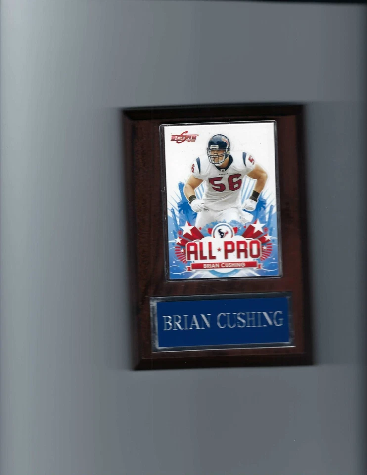 PLACA BRIAN CUSHING HOUSTON TEXANS FÚTBOL AMERICANO NFL C4 Foto 1 de 1