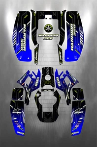 Yamaha Warrior 350 Full Graphics kit Stikers Decals - Picture 1 of 6