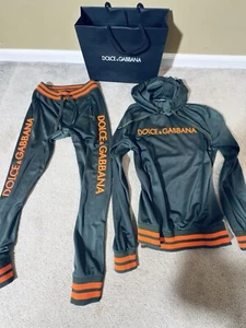 Dolce Gabbana Sweatpants And Sweatshirt Hoodie Matching With DG Logo MSRP $4200 - Picture 1 of 7