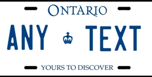 Canadian Personalized License Plate Customized Ontario Canada Auto Tag Metal CA - Picture 1 of 1