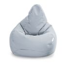Bean Bag Chair Outdoor Indoor Water Resistant Ergonomic Grey Beanbag