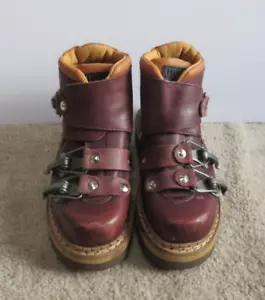 Botas de Senderismo Vintage CJB Jungla 3092 Para Mujer Cuero Marrón Hebilla de Palanca Talla EU 36 - Imagen 1 de 12