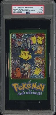 Topps Pokemon TV Animation Series 2 Oversized Topper # 1 Pikachu & Others PSA 9 - Image 1 of 2