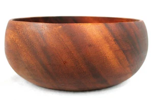 Schüssel aus Holz 25 x 10 cm Handarbeit aus einem Stück Akazienholz - Bild 1 von 7