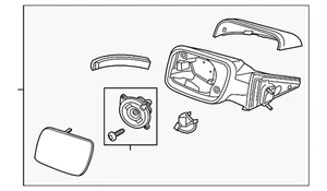 Genuine Ford Mirror Outside GB5Z-17683-EEPTM - Picture 1 of 5