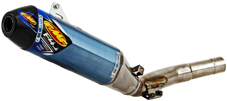 FMF Factory 4.1 RCT Titanium/Carbon Slip-On-Yamaha-YZ 250F-14-18 - Image 1 of 1
