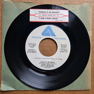 BARRY MANILOW Could It Be Magic 45 7" Record Vinyl POP Arista Records Foto 1 de 2