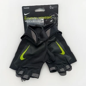 Nike Men's Elemental Fitness Gloves X Large Black/Volt Training Cross Fit Weight - Picture 1 of 4