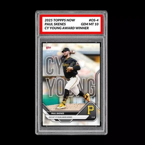 Graded 10 Paul Skenese CY Young Award Winner 2025 Topps Now #OS-4 Presale - Bild 1 von 2
