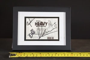 Devin Townsend Project Full Band signiert HEAVY MONTREAL 2015 Konzertticket FRAME - Bild 1 von 2