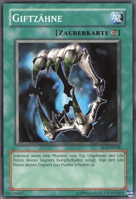 YuGiOh Giftzähne FET-DE038 Common NM 1st - Bild 1 von 2