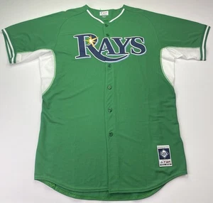 Authentic Majestic Tampa Bay Rays Jersey MLB Size 48 XL - Picture 1 of 7