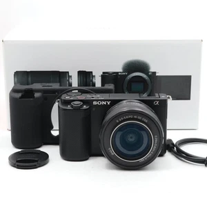 SONY ZV-E10L Black w/SELP1650 (Shutter Count:2077) [Top Mint] - Picture 1 of 12