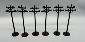 Juego de 6 postes telefónicos Marx de 7" de alto - calibre O-S - Imagen 1 de 3