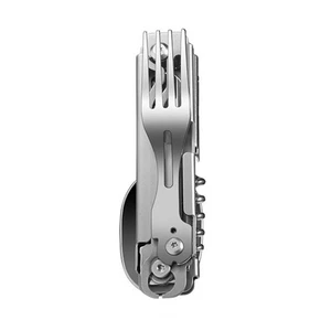 Pocket Knife Multi-tool Portable Fork Spoon Outdoor Survival Camping Steel Tool - Picture 1 of 12