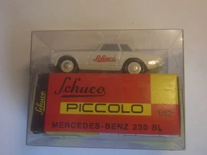Schuco Piccolo: Mercedes Benz 230 SL, 1:90, in OVP, weiß, Messe 2003. - Bild 1 von 3