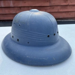 VTG USPS Post Office Postal Blue Plastic Pith Helmet Hat Midwest Helmets USA - Picture 1 of 20