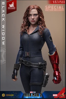 Hot Toys Iron Man 2 Black Widow Artisan Special Edition NEW SEALED MMS757AEB - Image 1 of 4