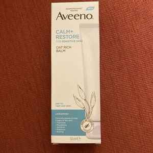 Aveeno Face Calm+Restore Ultra Oat Moisturising Balm 50ml Dry To Very Dry New - Picture 1 of 2