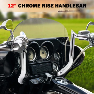 Manillar Ape para Harley Electra Street Glide 12" Meathook Bagger Bar 1,25"" Fat Foto 1 de 4