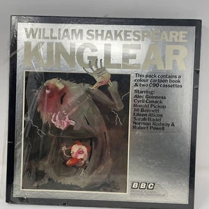 William Shakspeare King Lear Pack Of Colour Cartoon Book 2 C90 Casettes SEALED - Foto 1 di 5