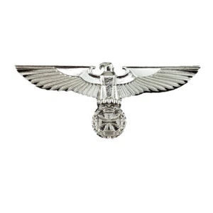 WW2 German Silver Eagle w/ Iron Cross Badge Hat Pin New - Picture 1 of 2