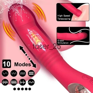 For Men Women Thrusting Anal Butt Plug Dildo Vibrator Prostate Massager Sex Toys - Picture 1 of 11