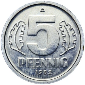 Germany GDR coin 5 Pfennig 1982 A Berlin RARE CONDITION! - Picture 1 of 2