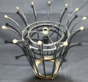 Corps de lanterne en métal doré – base 12 cm – à équiper – REF 5399 - Imagen 1 de 4