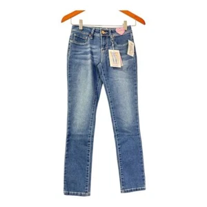 YMI Girls Skinny Jeans Medium Wash Denim Classic Fit Straight Leg New Size 12 - Picture 1 of 3