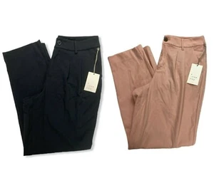 Mid-Rise Straight Leg Pleated Front Trouser-A New Day-Various Colors-Size 4-S494 - Picture 1 of 6