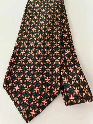 Men's Accessory Tie Necktie Gap Geometric Multi Color Green Black Red Gold White - Image 1 of 4
