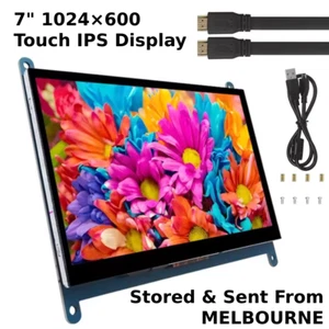 7" 1024x600 IPS Monitor - Capacitive Touchscreen Display Raspberry Pi Screen - Picture 1 of 5