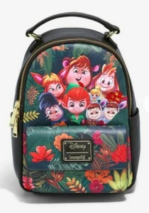 Disney Loungefly Peter Pan Tinker Bell Lost Jungen Mini Rucksack NEU - Bild 1 von 5
