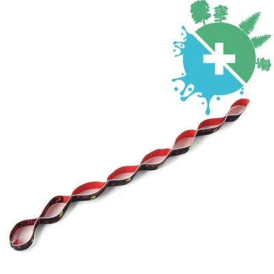 SVELTUS Elastiband 15 kg MEDIUM schwarz Fitness Gymnastik Band Krafttraining Therapie