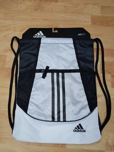 adidas Burst II Sackpack gym bag Backpack NEW gym bag white black NEW - Picture 1 of 4