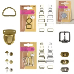Metal Bag Making Clothing Repair Accessories - D Rings Magnet Turn Clasp Buckles - Picture 1 of 19