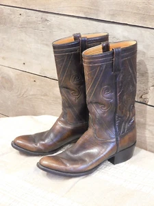 Lucchese Boots Men's 11.5A Brown cowboy boots - Picture 1 of 15