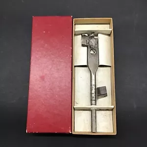 Vintage IRWIN No.1-R Lockhead Machine Expansive Drill Bit USA Original Box - Picture 1 of 7