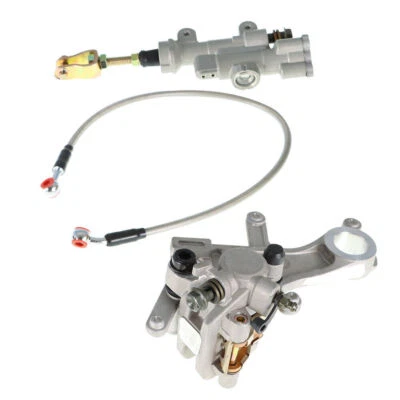 Fit For Honda CRF250R 2004-2020 Rear Brake Master Cylinder &Brake Caliper &Hose Foto 1 de 4